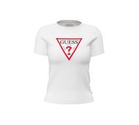 GUESS Womens Tri Icon T-Shirt Pure White XL