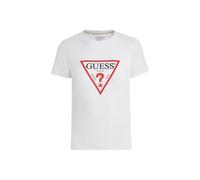 GUESS Womens Tri Icon T-Shirt Pure White XS