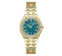 GUESS Unisex Desire Watch Gold/green One Size