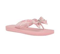 GUESS Women's Tuta Flip-Flop, Medium Pink Logo 661, 5.5 UK
