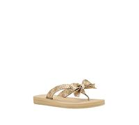 GUESS Women's Tuta Sandal, Gold 710, 8.5 UK
