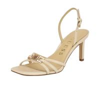 GUESS Women's Twilla Heeled Sandal, Ivory 150, 5 UK