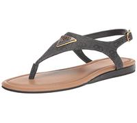 GUESS Women's Unali Sandal, Black 001, 3 UK