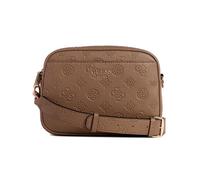 GUESS Women's Vikky Ii Camera Flap, Crossbody, Dark Taupe Logo, One Size