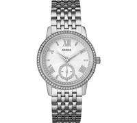 Guess Women's W0573L1 39mm Quartz Watch in Silver Guess Silver One Size