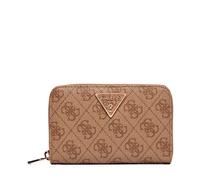 GUESS Laurel II SLG Medium Zip Around Wallet Latte Logo