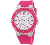 Guess Women's Watch Analogue Display and Overdrive Multifunction Silicone Strap