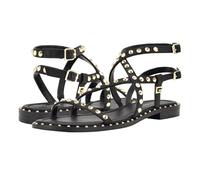 GUESS Women's Yamara Sandal, Black 001, 5.5 UK