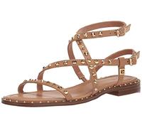 GUESS Women's Yamara Sandal, Tan 110, 4 UK