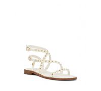 GUESS Women's Yamara Sandal, White 140, 6 UK