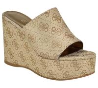 GUESS Women's Yenise Wedge Sandal, Gold 710, 4 UK