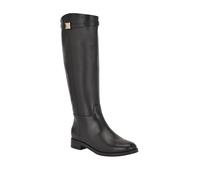 GUESS Women's Zoro Knee High Boot, Black Leather 001, 8 UK