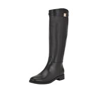 GUESS Women's Zoro Knee High Boot, Black Leather 001, 8 UK