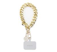 Guess Wrist Chain for Smartphone with 4G Pendant and Carabiner, Golden