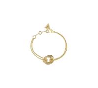 GUESS Yellow Gold Perfect Mini Links Bracelet (Small, Chain, Link Chain, Carabiner)