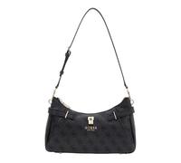 GUESS Yesba Shoulder Bag Coal Logo Dark Grey