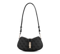 GUESS Yvonne Logo Mini Convertible Shoulder Bag Coal Logo dark grey