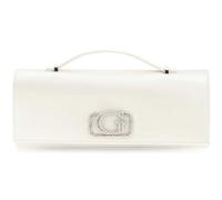 GUESS Zalina Top Handle Clutch Bag Ivory White