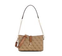 GUESS Zamira Top Zip Shoulder Bag, Latte Logo, One size