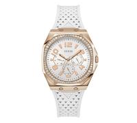Guess Zest - Women's Watch Rose Gold with White Strap (GW0694L3)