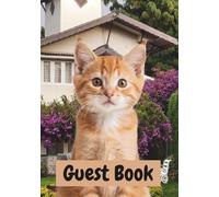 Guest Book: Cat On Every Cute Page (Color Edition)
