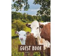 Guest Book: Cow Great Graphics Every Page (Color Edition)