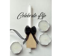 Guest Book: Funeral Guest Book, Tied With Light - A Candlelit Memorial for Moments That Still Glow, Where the Flame Meets the Ribbon’s Embrace