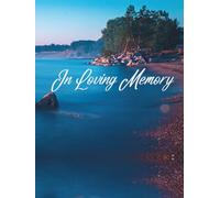Guest Book: Funeral Sign In Guest Book Ocean, Memorial Service Guest Book, Registration Book For Funeral, In Loving Memory, Hardcover, Heavenly Ocean Cover Design
