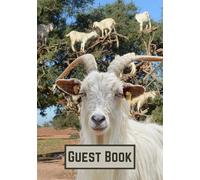 Guest Book: Goat Graphics Every Page Make A Good Unique Welcome Book For House Guests, Vacation House, Airbnb, Rental House, Bed And Breakfast, Guests House, Or Rental Cabin (Black And White Edition)