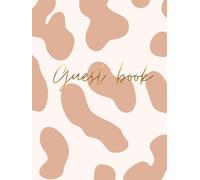 Guest Book: Large A4 Hard Cover - 100 Pages Cream with Feather and Inker Illustrations - Elegant Design for Wedding, Birthday, Baptism and Special Events