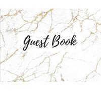 Guest Book: Marble Gold (5) - Keepsake Writing Guest Book - For All Occasions & Events [Classic]