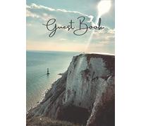 Guest Book: Seaside Guest Book for a Holiday Home Hardcover Perfect for Coastal Bed & Breakfasts Lodges Inns Vacation Rentals Beach Apartments | United Kingdom Coastline with Lighthouse