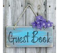 Guest Book: Sign In Visitor Log Book For Vacation Home, Rental House, Airbnb, Bed And Breakfast Memory Book, Lake Home Rental Logbook