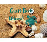 Guest Book: Turtle Beach Theme Cover - 140 Pages for Guests Comments - 8.25" x 6"