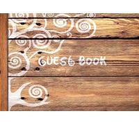 Guest Book: Visitors Book / Guestbook ( Wooden / Rustic design * Softback * 8.5” x 6” ) (Sign in Books for Weddings, Birthday, Funerals & Hospitality)