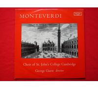 Guest, George - Guest, George Monteverdi LP Argo RG494 EX/EX 1966 with Choir of St Johns College Cambridge, oval Argo label, mono with insert
