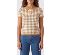 GUEST IN RESIDENCE Checked Linen And Silk Blend Polo Shirt - Size: S - female