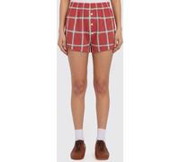 GUEST IN RESIDENCE Checked Silk And Linen Shorts - Size: XS - female