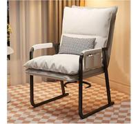 Guest Office Chair with Lumbar Support Thick Cushion No Wheels - Perfect for Waiting Room Reception Church School and Office Use.
