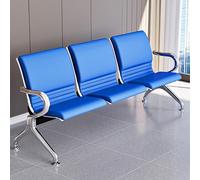 Guest Reception Chair Set 3-Seat Waiting Bench with Backrest & Armrests Durable Design with Padded Cushion for Airport Hospital Bank Salon Barber Shop