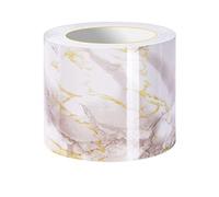 Guest Ruyunlai Amber Grey Wallpaper Border Stick and Peel Bedroom bathrooms Kitchen Wall Decor Border PVC Waterproof Wallpaper Border 12cm X 500cm