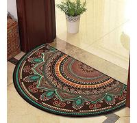 Guest Ruyunlai Half Circle Rug Front Personalised Doormats Entrance Door Welcome Indoor Mats Round Outdoor Outside Inside Rug For Back Door orange heart 40x60cm