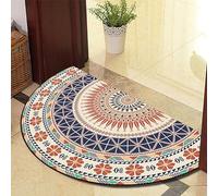 Guest Ruyunlai Half Moon Semi Circle 60cm X 110cm Fireside Rugs for Living Room Washable Inside Door Mat Bedrooms Colourful Red Blue 890-17 models