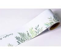 Guest Ruyunlai Peel and Stick Wallpaper Border Self-Adhesive Wall Border Sticker Home Ceiling Decorative Border for Bathroom Living Room Kitchen Leafy 12CM X 600CM