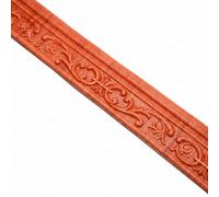 Guest Ruyunlai Self Adhesive 3D Foam Wall Trim Peel and Stick Wallpaper Border for Ceiling Crown Molding and Wall Skirting Baseboards Mahogany 8cm x 230cm * 5mm x 2pcs