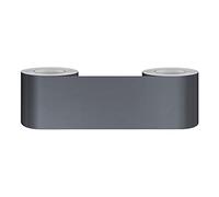 Guest Ruyunlai Self-Adhesive Wallpaper Border Peel and Stick Wall Border Sticker Home Ceiling Decorative Border for Bathroom Living Room Kitchen Dark Grey Frosted 12cm X 500cm