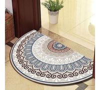 Guest Ruyunlai Semi Circle Funny Out Welcome Half Moon Kitchen Rugs Inside Door Mats Doormat Indoor Heavy Duty Non Slip Washable Large brown edge 50x80cm