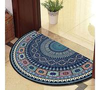 Guest Ruyunlai Semi Circle Funny Out Welcome Half Moon Kitchen Rugs Inside Door Mats Doormat Indoor Heavy Duty Non Slip Washable Large blue compass 40x60cm