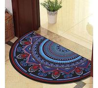 Guest Ruyunlai Semi Circle Funny Out Welcome Half Moon Kitchen Rugs Inside Door Mats Doormat Indoor Heavy Duty Non Slip Washable Large fluorescent blue 60x100cm