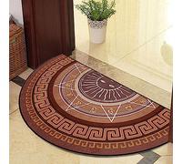 Guest Ruyunlai Semi Circle Funny Out Welcome Half Moon Kitchen Rugs Inside Door Mats Doormat Indoor Heavy Duty Non Slip Washable Large brown sun 60x90cm